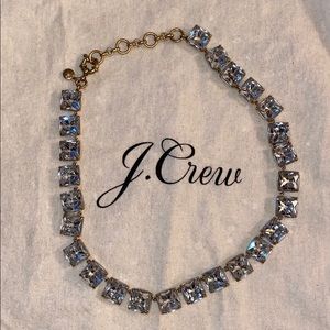 J. Crew Square Rhinestone Statement Necklace